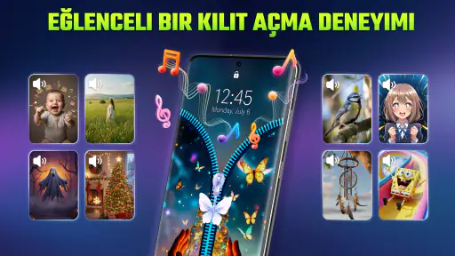 Fermuarlı Kilit Ekranı
