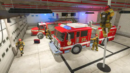 Fire Truck Firefighter Squad