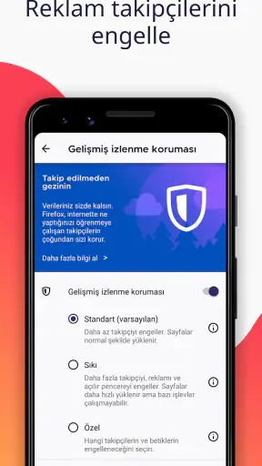 Firefox Hızlı ve Özel Tarayıcı