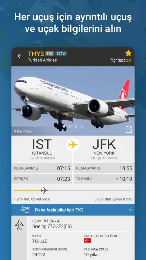 Flightradar24 Uçuş Takipçisi