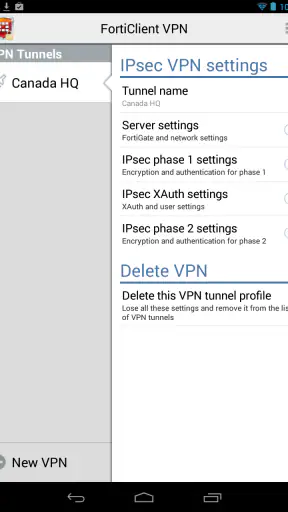 FortiClient VPN