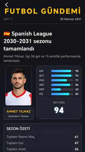 Futbol Kariyer Çarkı Oyunu