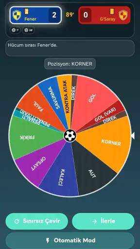 Futbol Kariyer Çarkı Oyunu