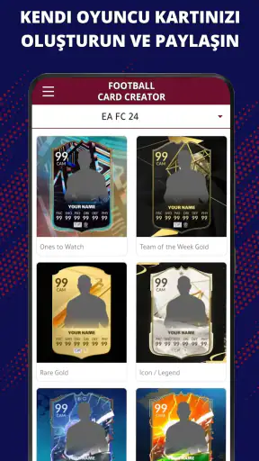 Futbol Kartı Oluşturucu FC 25