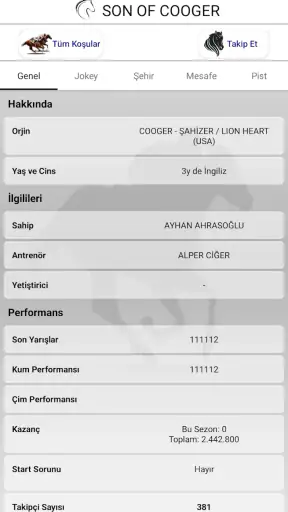 Ganyan Canavarı - At Yarışları