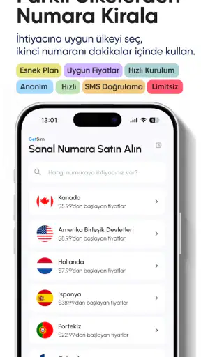 GetSim: eSIM ve Sanal Numara