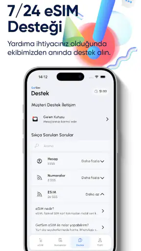 GetSim: eSIM ve Sanal Numara
