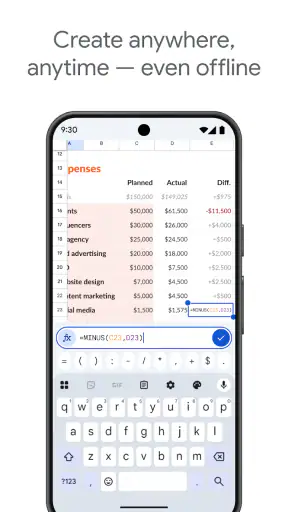 Google E-Tablolar