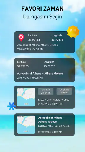 GPS Kamera con Sello de Tiempo