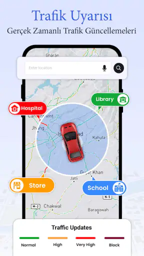 GPS Uydu Dünya Haritası