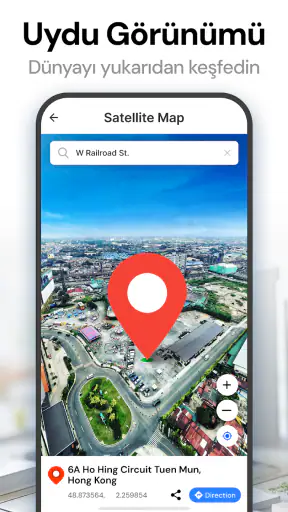 GPS uydu haritası &Canlı Dünya