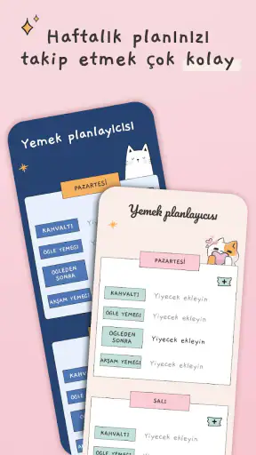 Haftalık Yemek Planı & Kalori