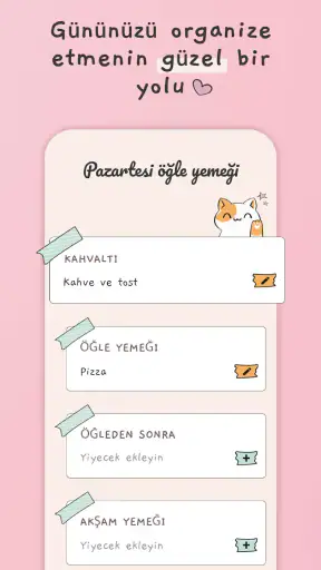 Haftalık Yemek Planı & Kalori