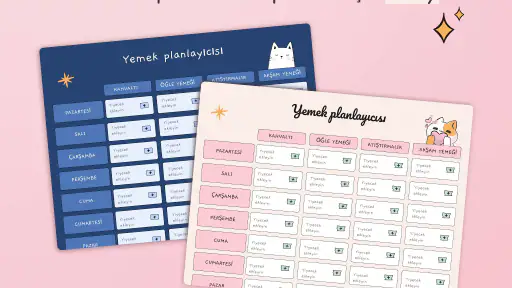Haftalık Yemek Planı & Kalori