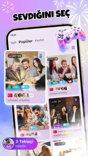 Hiya Game -Sesli sohbet Parti