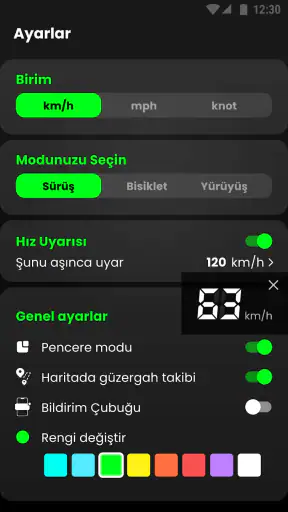Hız göstergesi & GPS Hız ölçer