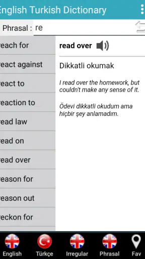 İngilizce Türkçe Sözlük