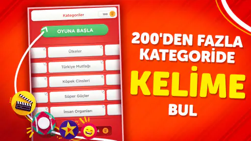 İsim Şehir - Kategori Oyunu