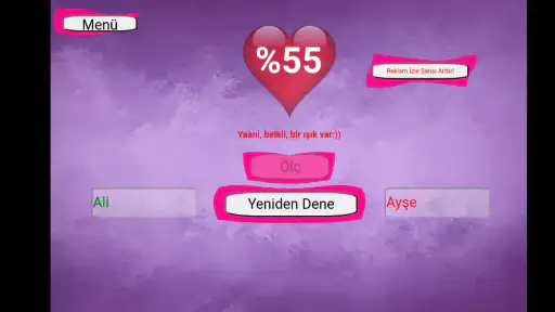 İsimli Aşk Testi - Aşk Ölçer