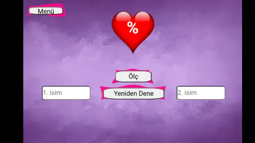 İsimli Aşk Testi - Aşk Ölçer