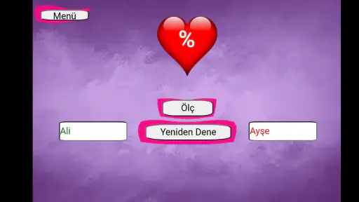 İsimli Aşk Testi - Aşk Ölçer