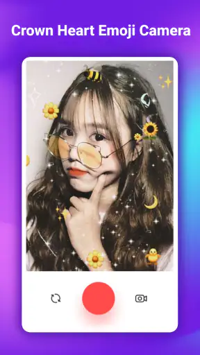 Kalpli Taç Emoji Kamerası