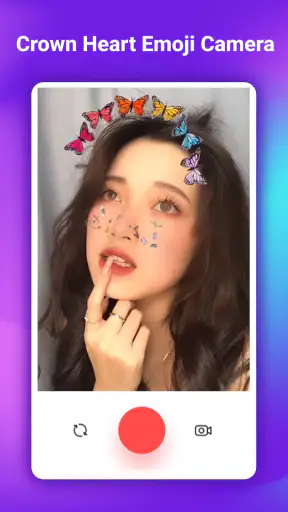 Kalpli Taç Emoji Kamerası