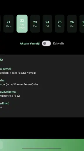 KYK Yurt Menü: Yemek Listeleri