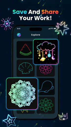 Doodle Magic: Glow Art Drawing