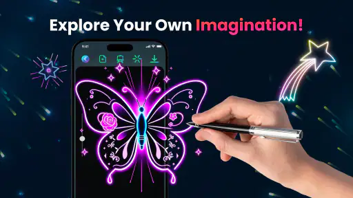 Doodle Magic: Glow Art Drawing