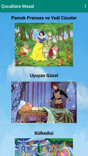 Masal ve Hikayeler Oku, Dinlet