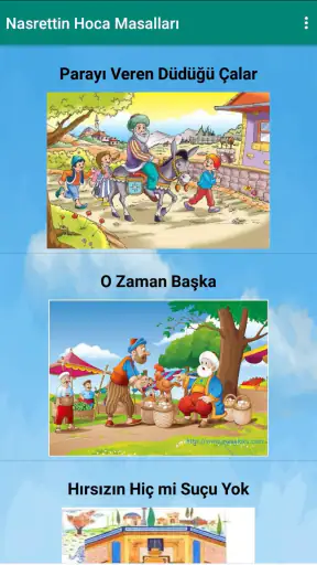 Masal ve Hikayeler Oku, Dinlet