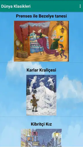 Masal ve Hikayeler Oku, Dinlet