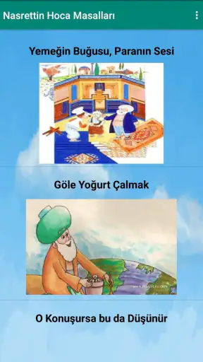Masal ve Hikayeler Oku, Dinlet