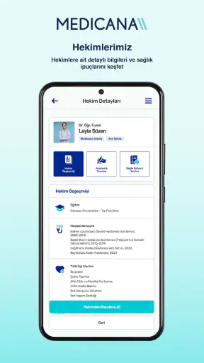 Medicana Mobil Uygulaması