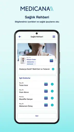 Medicana Mobil Uygulaması