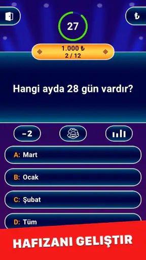 Milyoner- Türk trivia sınavı