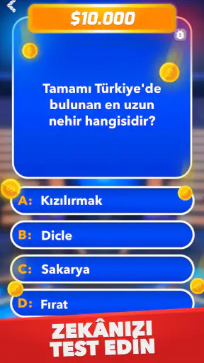Milyoner - Türkçe Test Oyunu