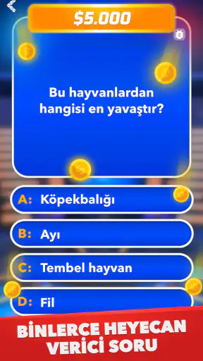 Milyoner - Türkçe Test Oyunu