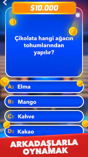 Milyoner - Türkçe Test Oyunu