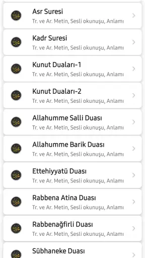 Namaz Sureleri ve Dualar
