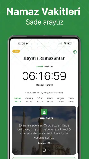Namaz Vakitleri: Alarm & Kıble