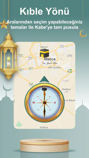 Namaz Vakti, Ezan Alarm, Kıble
