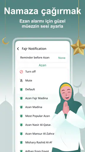Namaz Vakti, Ezan Alarm, Kıble