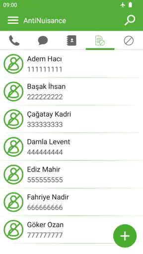 Numara ve SMS mesaj engelleme