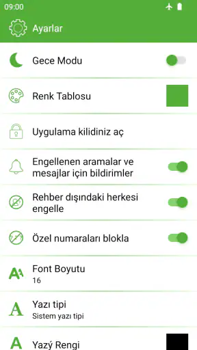 Numara ve SMS mesaj engelleme