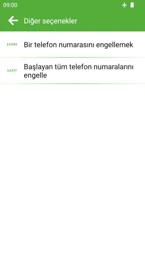 Numara ve SMS mesaj engelleme