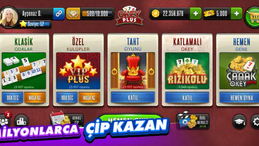 Okey Plus - En Kalabalık Okey!