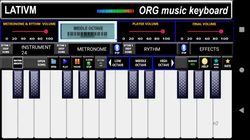 ORG Music Keyboard Simulator