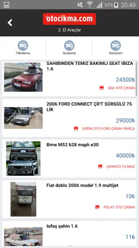 Otocikma.com Çıkma Yedek Parça